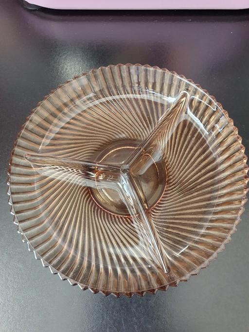  — vintage verona glass dish