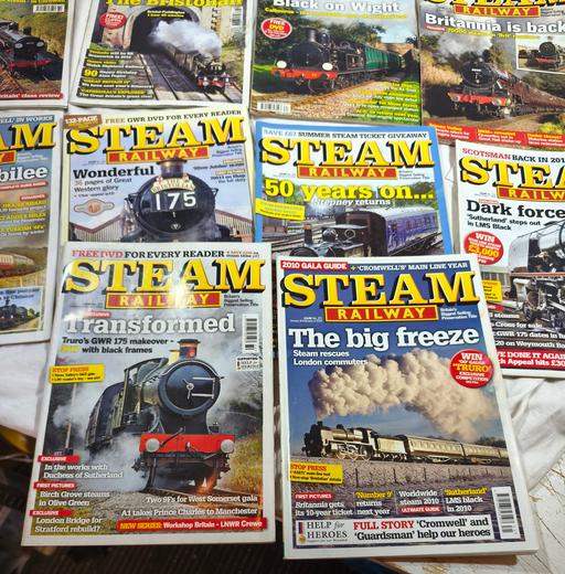  — 10 steam railway magazines