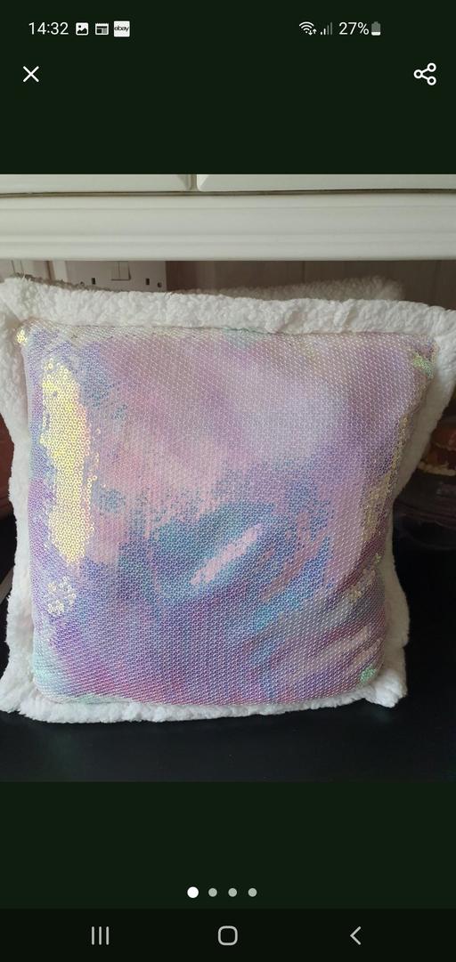  — sequin cushions x 2