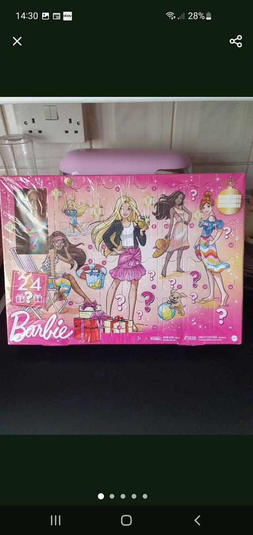  — barbie playset/advent calendar NEW