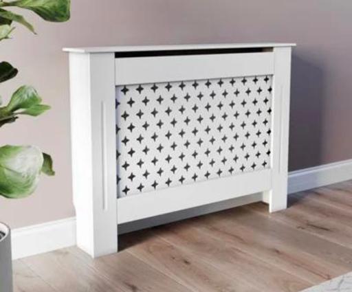  — Victorian White Finish Radiator Cabinet – L