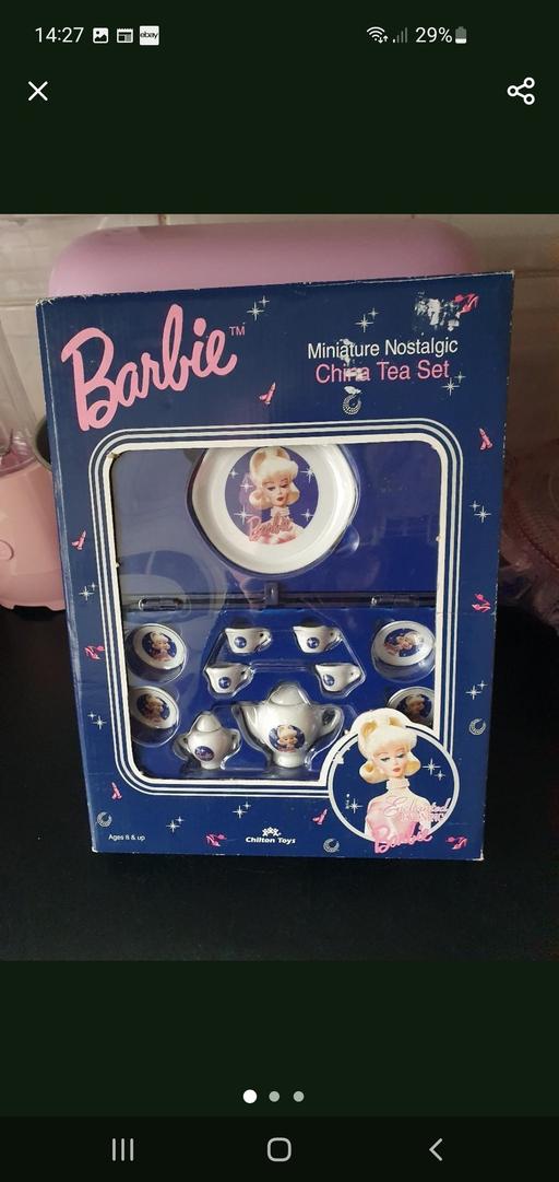  — vintage barbie miniature China teaset
