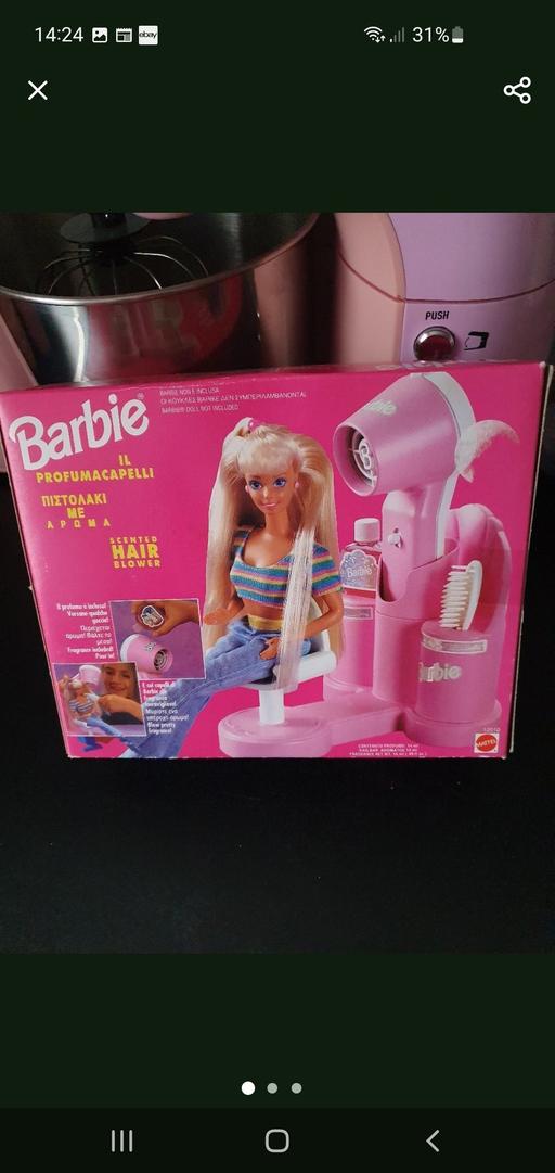  — vintage barbie scented hair blower NEW