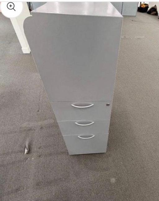  — Mobile Grey combination pedestal and cabinet