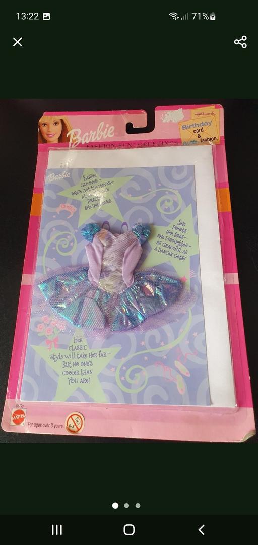  — vintage barbie birthday card & gift NEW