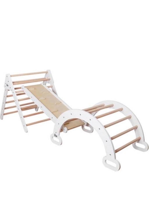  — 6 in 1 Montessori wooden climbing set