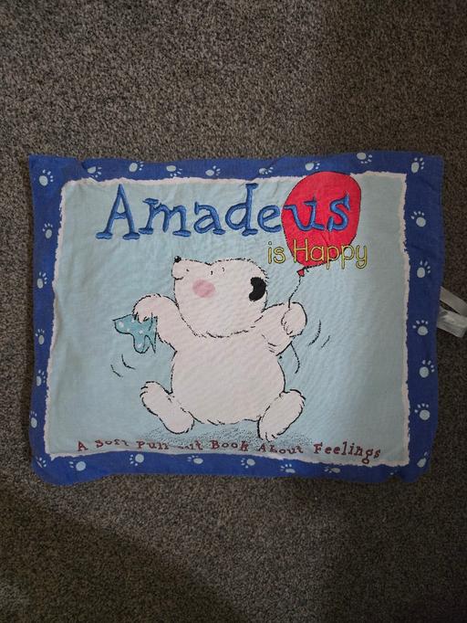  — RARE Amadeus is Happy - pull out book/pillow