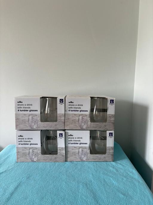  — Set of 4 tumbler glasses x4 box’s.