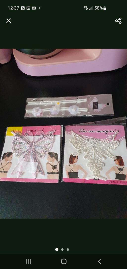  — bra strap accessories x 3 sets NEW