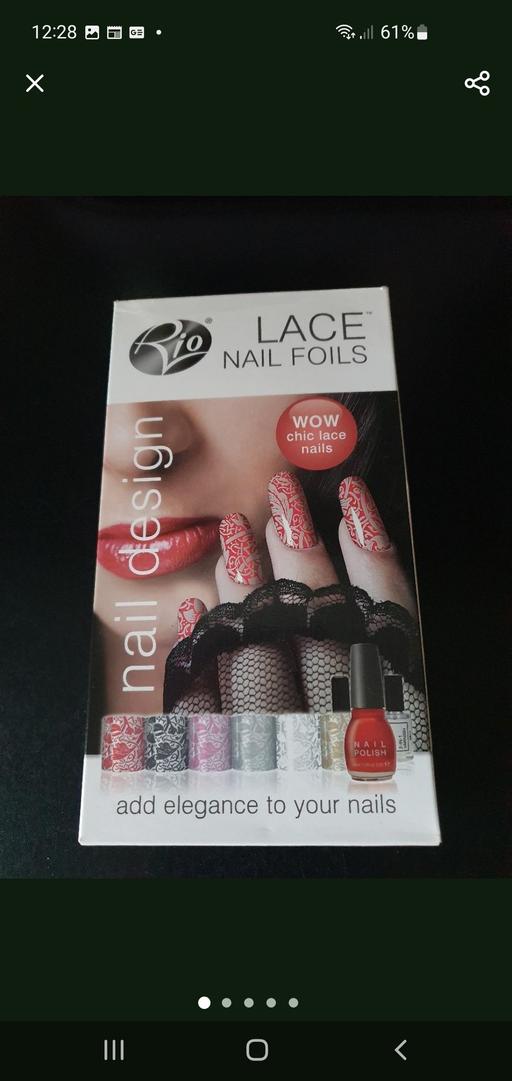  — lace nail foils gift set NEW