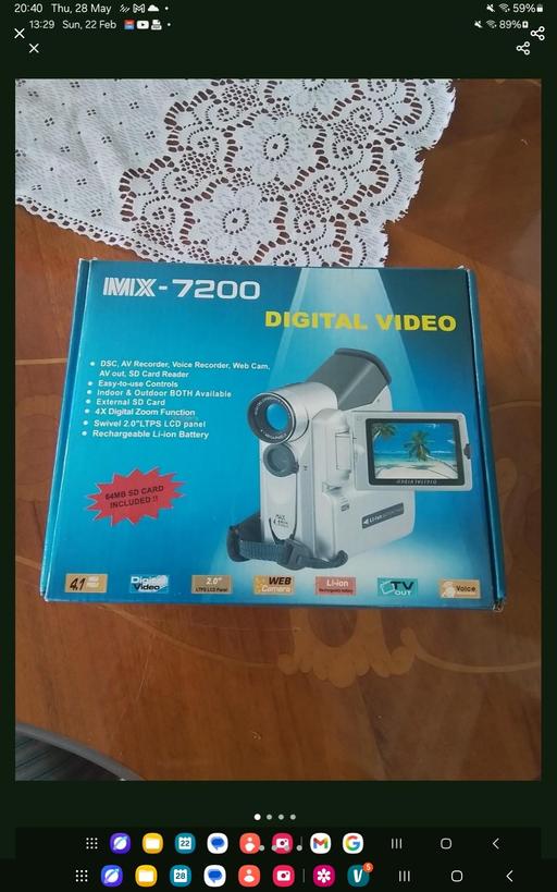  — Digital video camera
