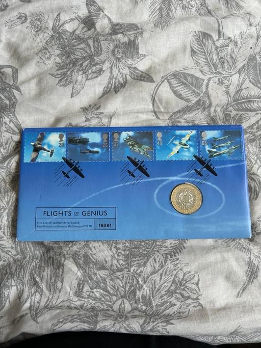  — Flight of genius £2 coin 1st day cover