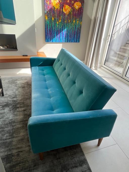  — Velvet sofa bed