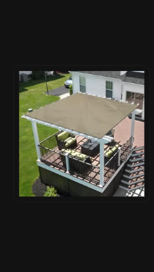  — Tarpaulin for pergola, gazebo etc