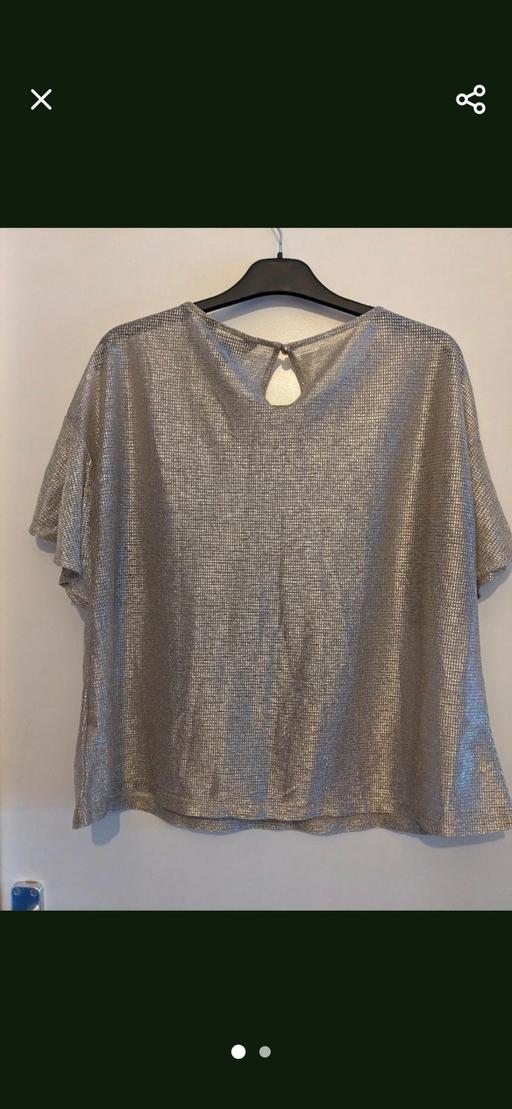  — gold Lipsy top