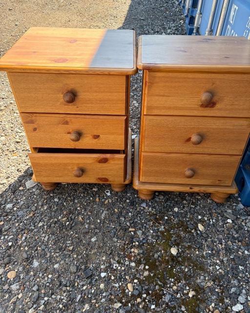  — 2 x Pine Bedside tables
