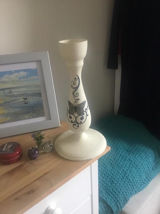  — Hand painted light candle holder