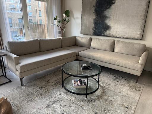  — Modern luxury Large Corner Sofa - West elm