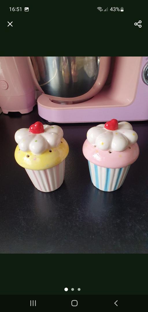  — novelty cupcake salt & pepper shakers NEW