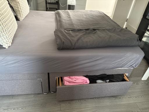  — Double Bed with Mattress for Bedroom