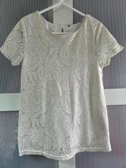  — Age 6-7 GEORGE cream gold shimmer top