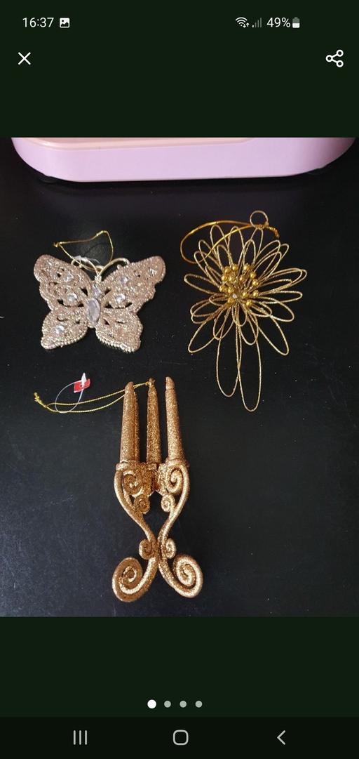 — Christmas tree decorations x 3 NEW