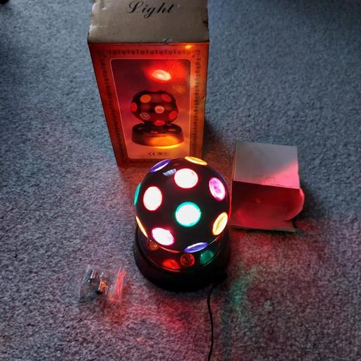  — 6” Rotating Disco Ball/Kids Disco Light/Mains