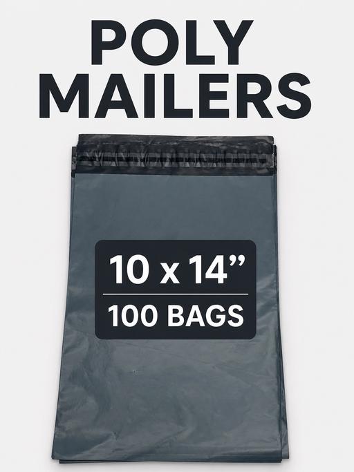  — Mailing bags 10x14” inch 100 bags grey new