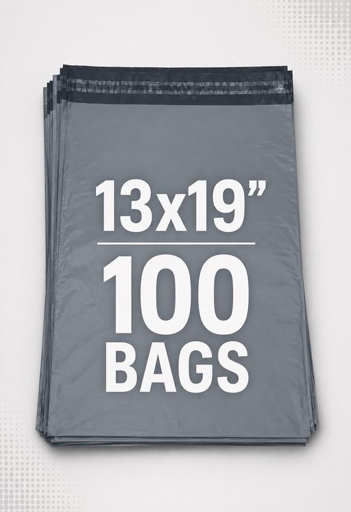  — Mailing bags 13x19” inch 100 bags grey new