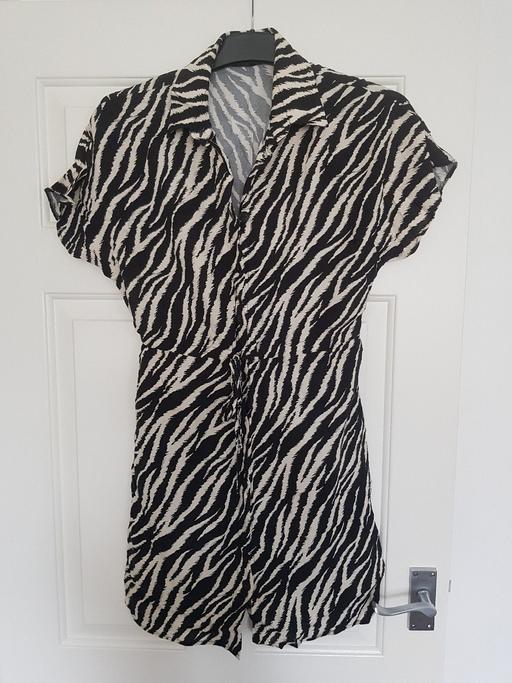 — Animal print shirt dress