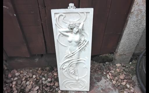  — art nouvea style wall plaque Lydia lovely 
