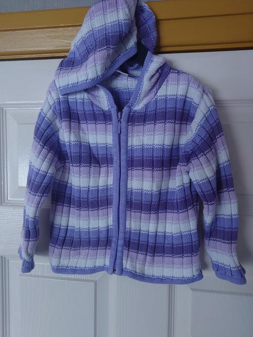  — Girls purple hoody cardigan size 2 years