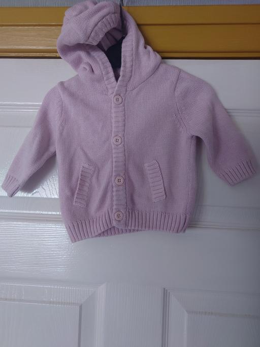  — Baby girls light pink cardigan size 0-3 month