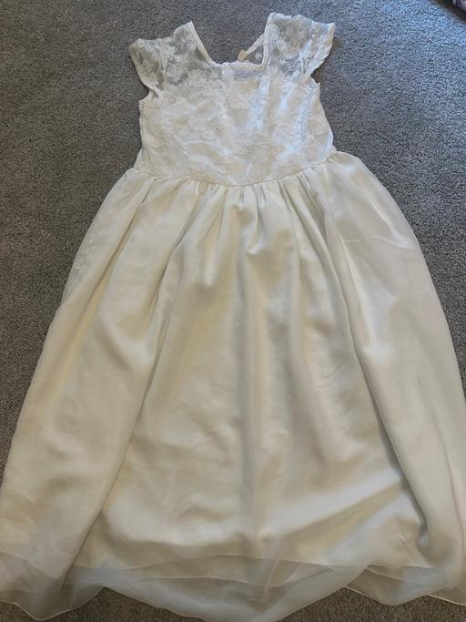 — Girls White Dress Bridesmaid