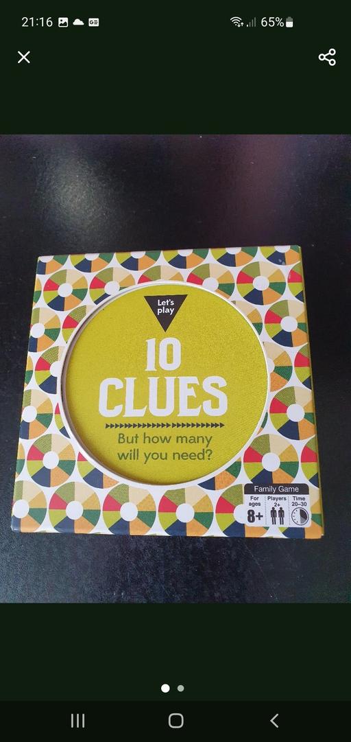  — 10 clues card game M&S  NEW