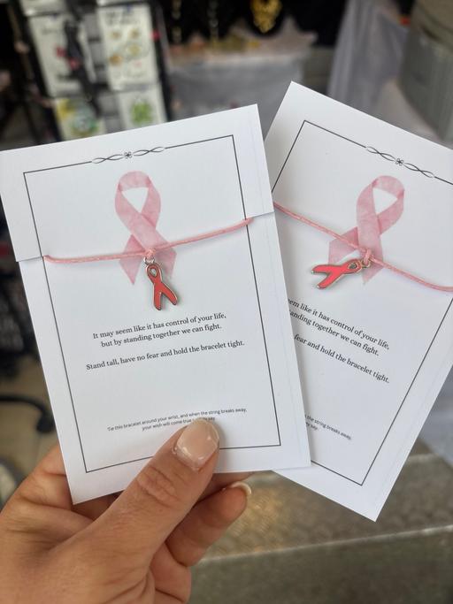  — Breast cancer awareness bracelet