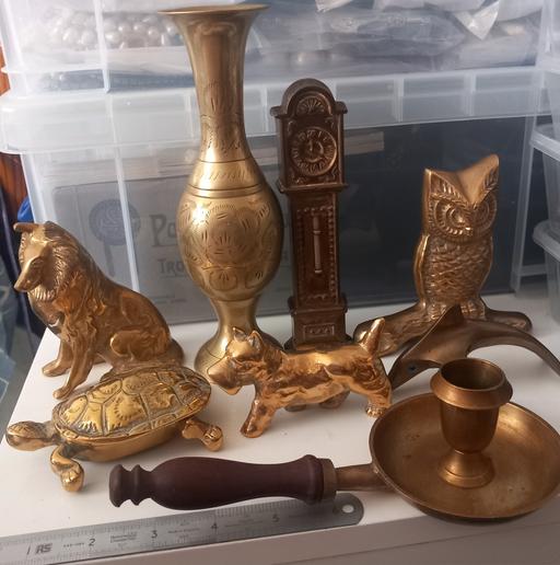  — Collection of brass ornaments