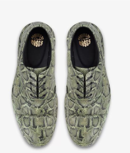  — Clarks Green Leather Snake Shoes - UK Size 5
