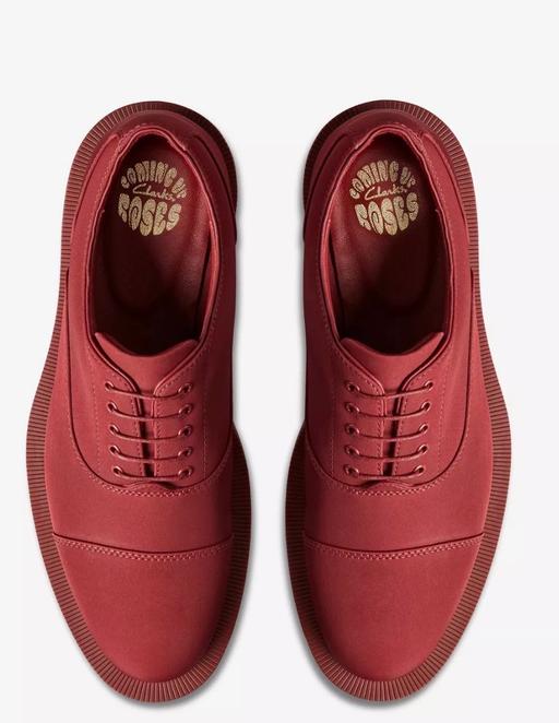  — Clarks Ox Blood Textile Shoes - UK Size 8