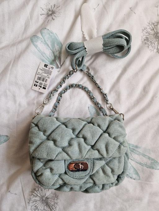  — bn girls denim quilted handbag Claires