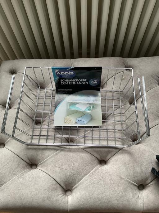  — Addis Under Shelf Storage Baskets x 2