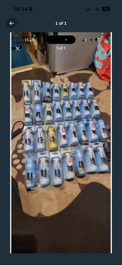  — H4 white headlights bulbs job lot 62 bulbs