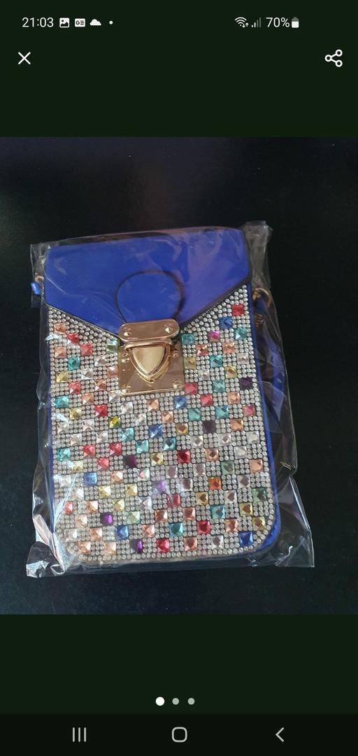  — jewel trim cross body bag NEW