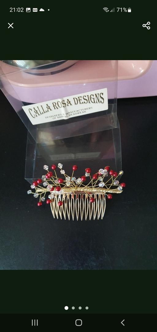  — bridal hair comb/fascinator NEW