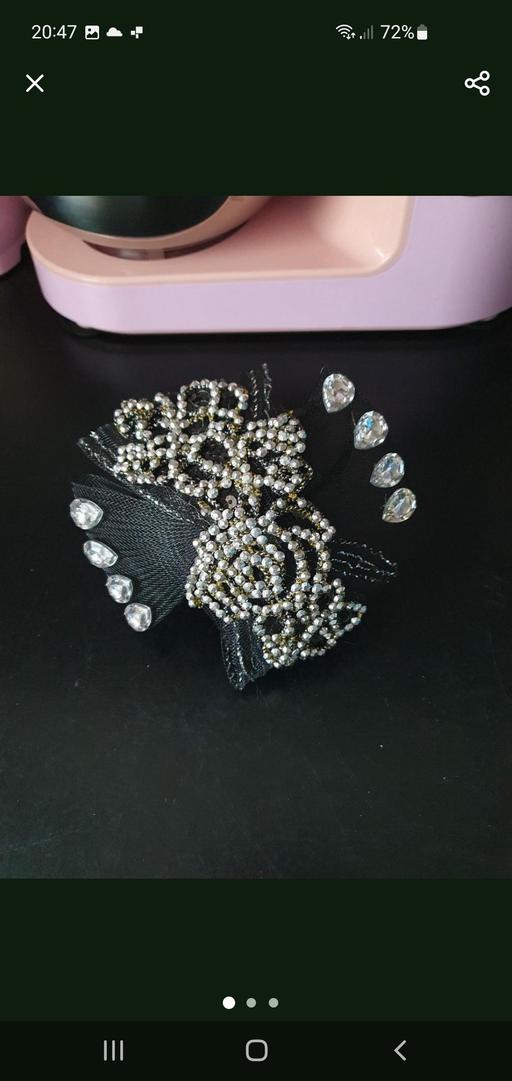  — ladies black fascinator NEW