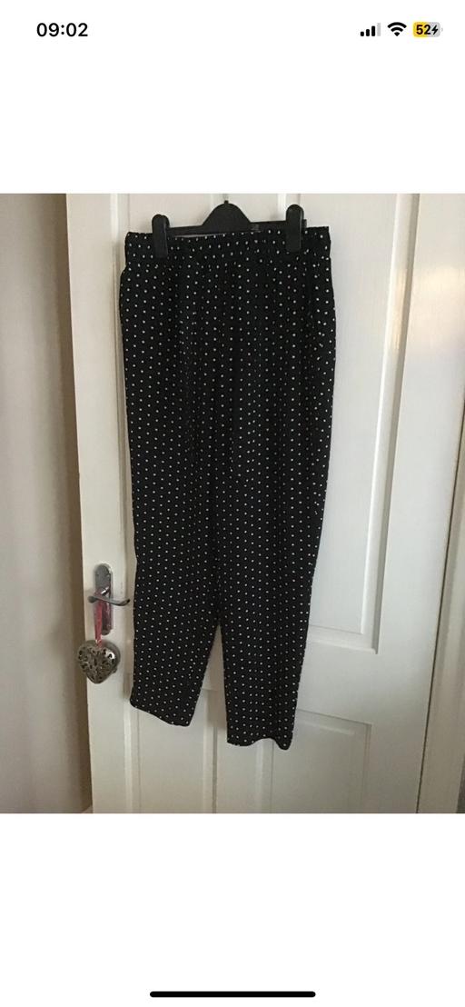  — Ladies black spot high trousers Size 12