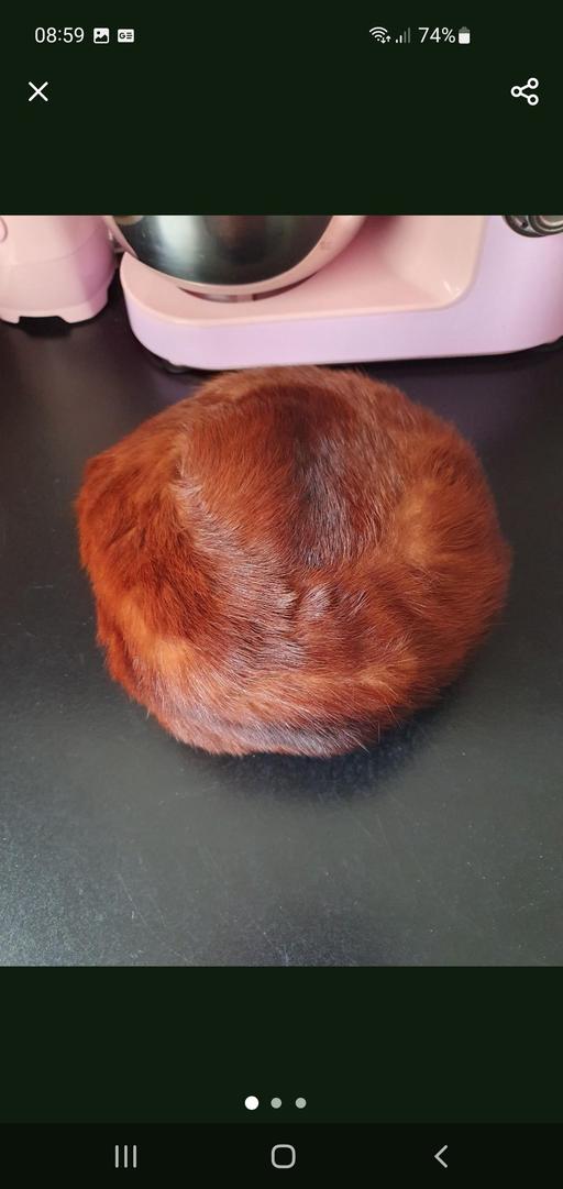 — vintage fur hat
