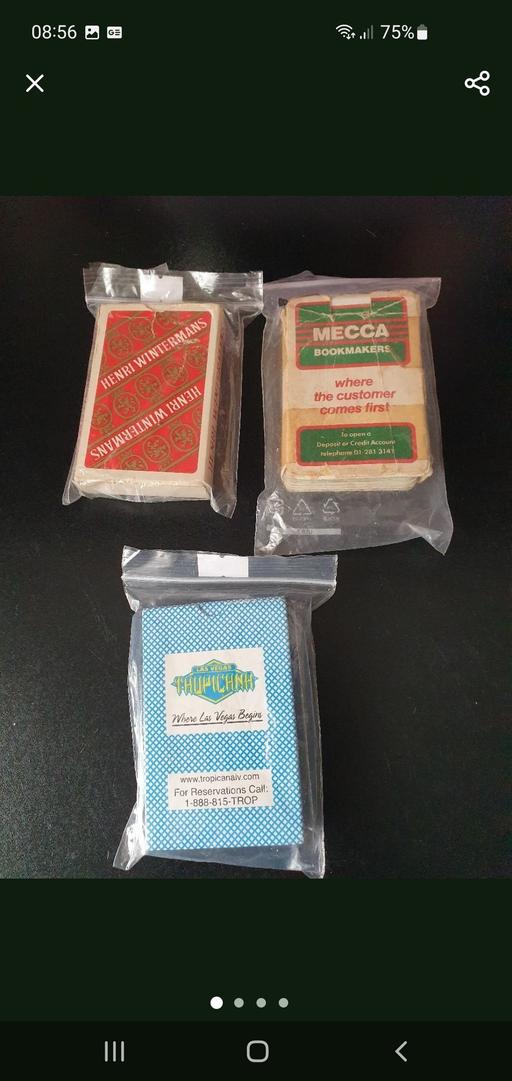 — vintage playing cards x 3 sets