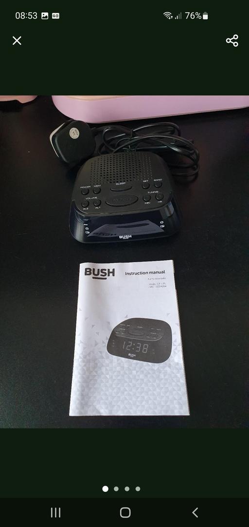  — Bush alarm clock radio
