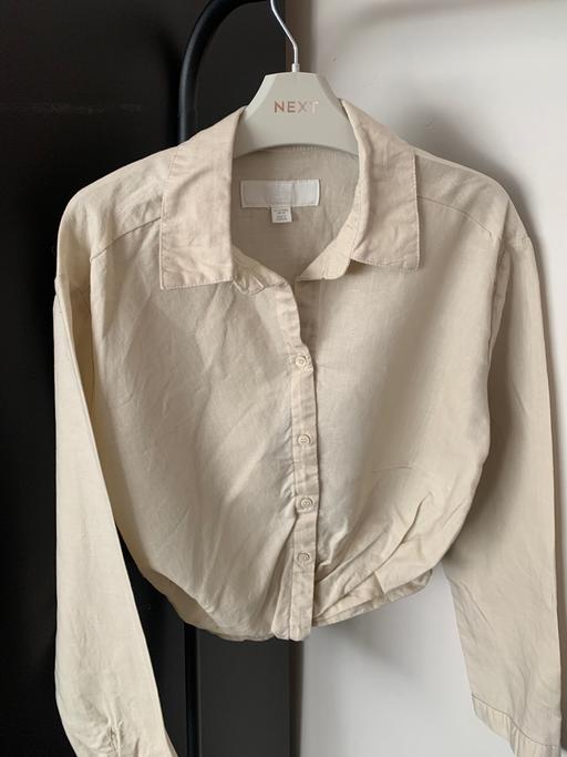  — Zara linen shirt cream beige
